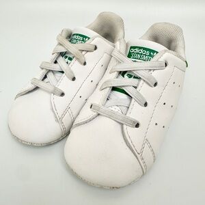 Adidas Stan Smith Infant Crib Shoes Size 3K - White/Green